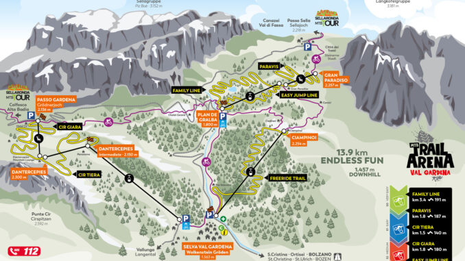 bike-arena MTB trail arena in Val Gardena